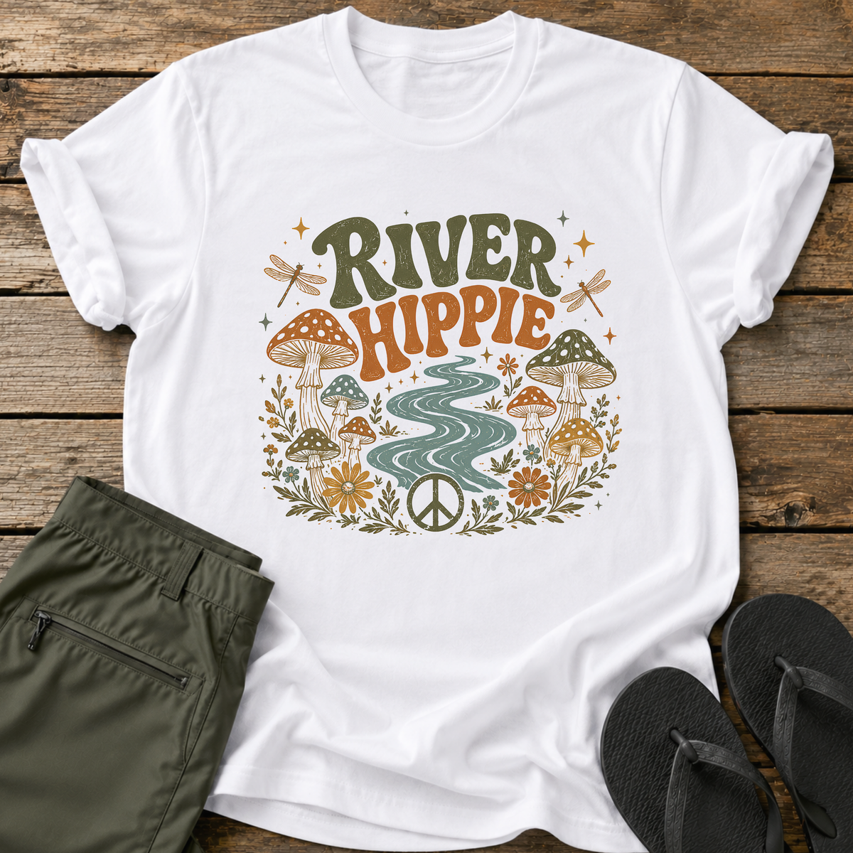 River Hippie Peace T-Shirt