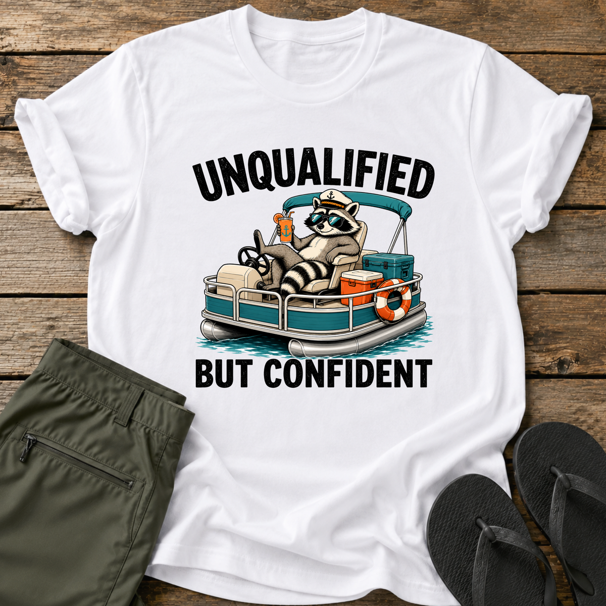 Unqualified Pontoon Captain T-Shirt